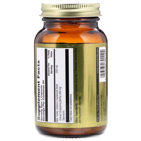 水飛薊水飛薊, 順勢療法: LifeTime Vitamins, Milk Thistle Extract, 250 mg, 60 Capsules