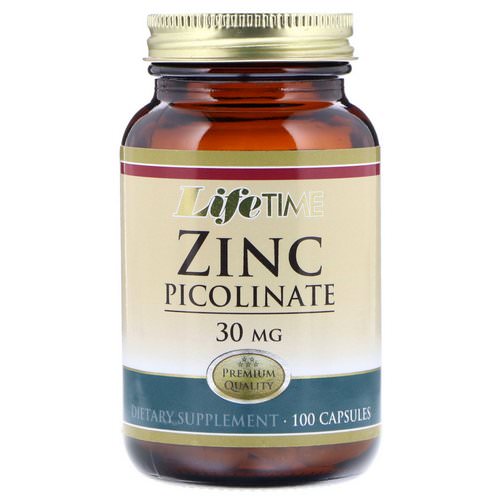 LifeTime Vitamins, Zinc Picolinate, 30 mg, 100 Capsules Review