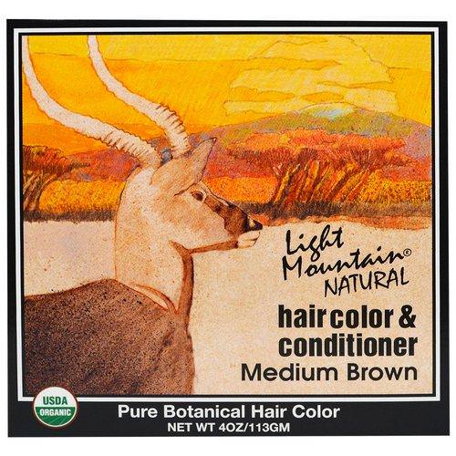 Light Mountain, Natural Hair Color & Conditioner, Medium Brown, 4 oz (113 g) Review