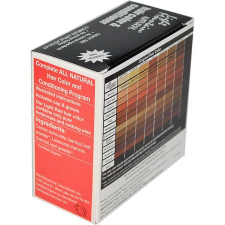 指甲花, 染髮: Light Mountain, Organic Natural Hair Color & Conditioner, Light Red, 4 oz (113g)