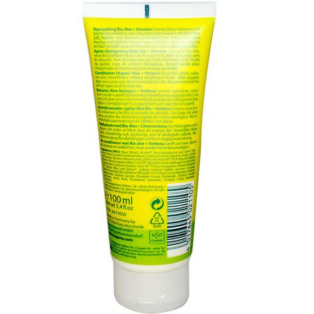 護髮素, 護髮: Logona Naturkosmetik, Daily Care, Conditioner, Organic Aloe + Verbena, 3.4 fl oz (100 ml)