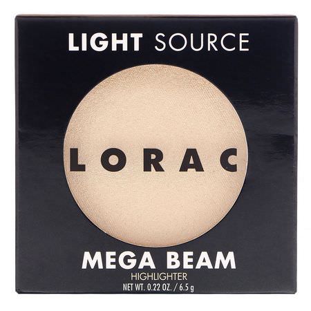 輪廓筆, 臉部: Lorac, Light Source, Mega Beam Highlighter, Celestial, 0.22 oz (6.5 g)
