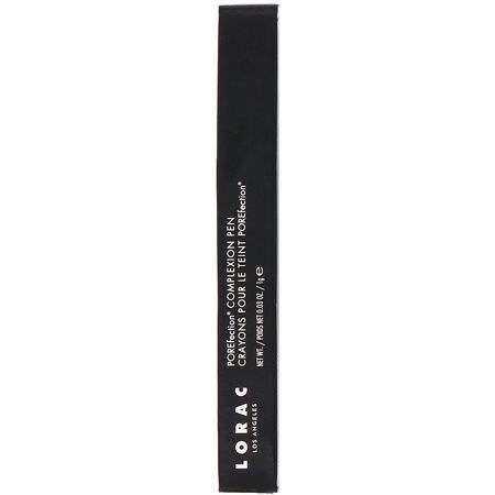 遮瑕膏, 臉部: Lorac, POREfection Complexion Pen, CP1 Warm, 0.03 oz (1 g)