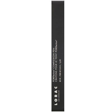 遮瑕膏, 臉部: Lorac, POREfection Complexion Pen, CP3 Warm, 0.03 oz (1 g)
