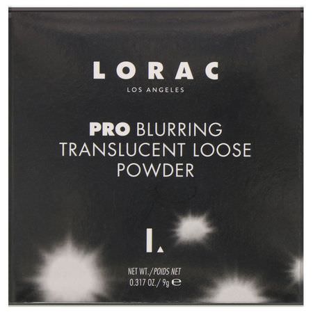 定型噴霧, 粉末: Lorac, Pro Blurring Translucent Loose Powder, 0.317 oz (9 g)