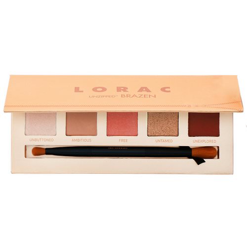 Lorac, Unzipped Brazen Eye Shadow Palette with Dual-Ended Brush, 0.37 oz (10.5 g) Review