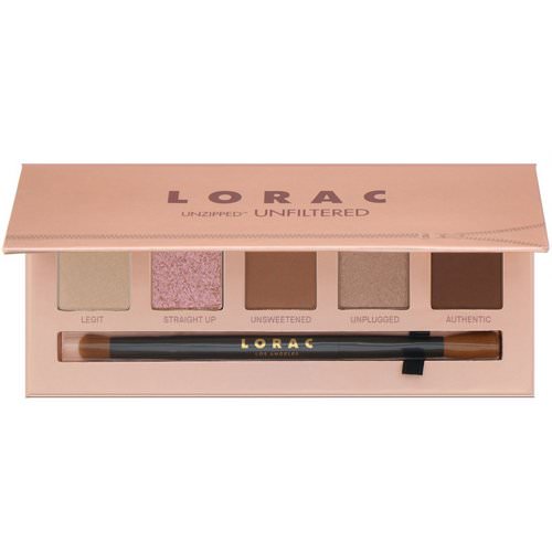 Lorac, Unzipped Unfiltered Eye Shadow Palette with Dual-Ended Brush, 0.37 oz (10.5 g) Review