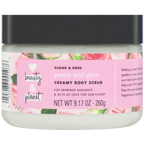 Love Beauty and Planet, Peace and Glow, Creamy Body Scrub, Sugar & Rose, 9.17 oz (260 g) Review