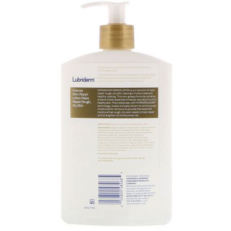 乳液, 皮膚瘙癢: Lubriderm, Intense Skin Repair Lotion, 16 fl oz (473 ml)