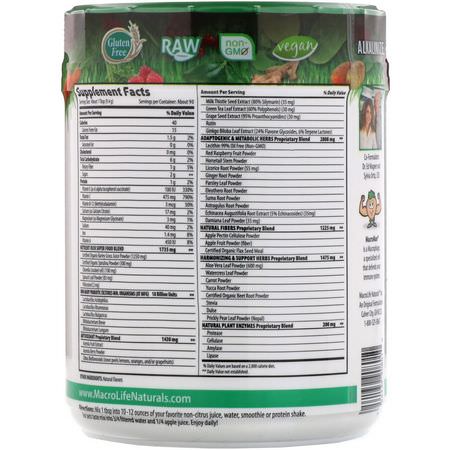 超級食品, 綠色食品: Macrolife Naturals, Macro Greens, Superfood, 30 oz (850 g)