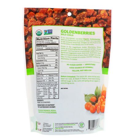 蔬菜小吃, 金漿果: Made in Nature, Organic Dried Goldenberries, Tart and Tangy Supersnacks, 6 oz (170 g)