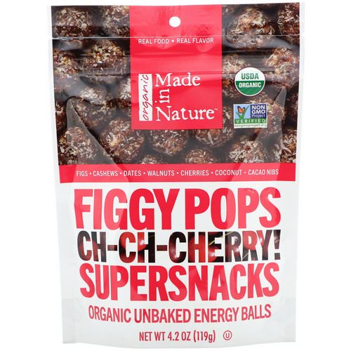 Made in Nature, Organic Figgy Pops, Ch-Ch-Chery Supersnacks, 4.2 oz (119 g) Review
