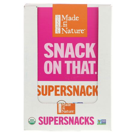 無花果, 蔬菜: Made in Nature, Organic Figgy Pops, Choco Crunch Supersnacks, 10 Pack, 1.6 oz (45 g) Each