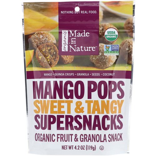 Made in Nature, Organic Mango Pops, Sweet & Tangy Supersnacks, 4.2 oz (119 g) Review