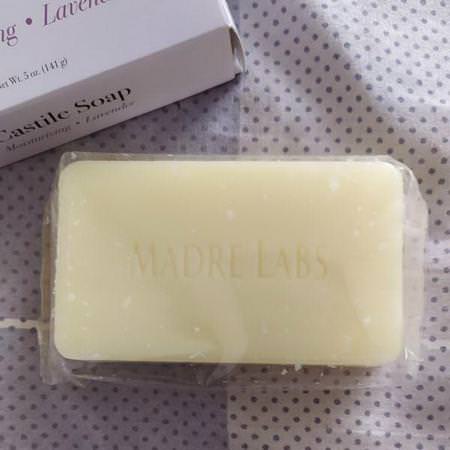 Madre Labs, Castile Lavender, Bar Soap, Vegan, 5 oz (141 g)
