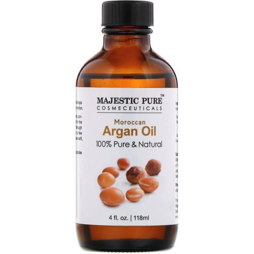 Majestic Pure, 100% Pure & Natural, Moroccan Argan Oil, 4 fl oz (118 ml) Review