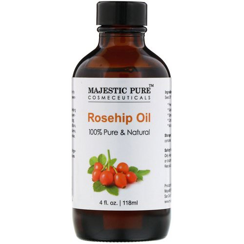 Majestic Pure, 100% Pure & Natural, Rosehip Oil, 4 fl oz (118 ml) Review