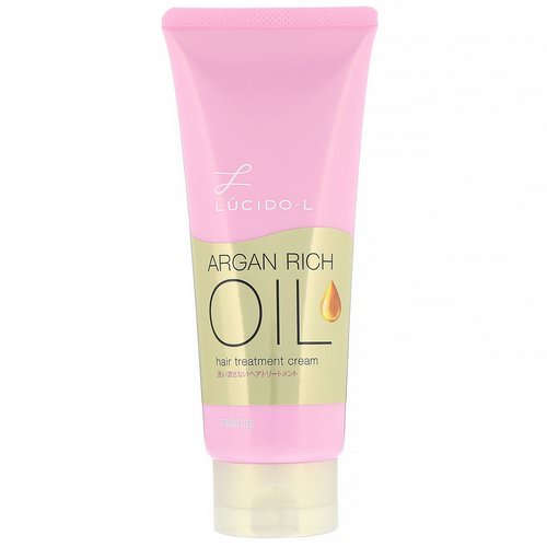 Mandom, Lucido-L, Argan Rich Oil, Hair Treatment Cream, 5.2 oz (150 g) Review