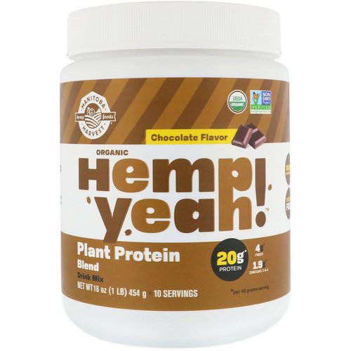 Manitoba Harvest, Organic Hemp Yeah! Plant Protein Blend, Chocolate Flavor, 16 oz (454 g) Review