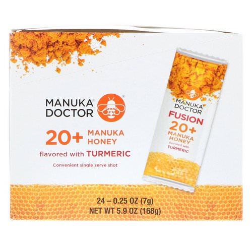 Manuka Doctor, Fusion 20+ Manuka Honey, Flavored with Turmeric, 24 Sachets, 0.25 oz (7 g) Each Review