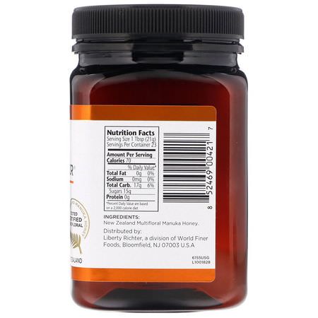 Manuka蜂蜜, 蜂產品: Manuka Doctor, Manuka Honey Multifloral, MGO 60+, 1.1 lbs (500 g)