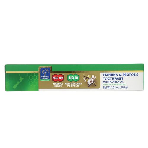 Manuka Health, Manuka & Propolis Toothpaste With Manuka Oil, 3.53 oz (100 g) Review