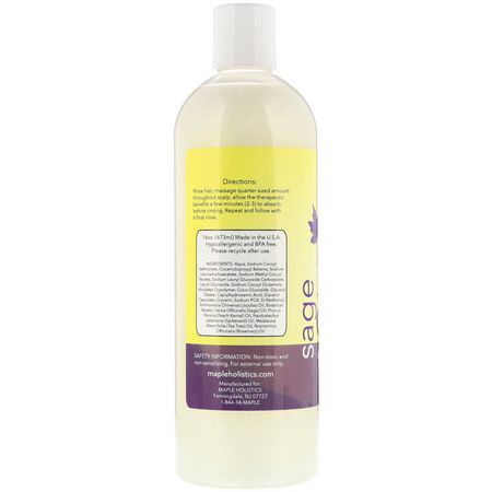 洗髮, 護髮: Maple Holistics, Sage, Special Formula Shampoo, 16 oz (473 ml)