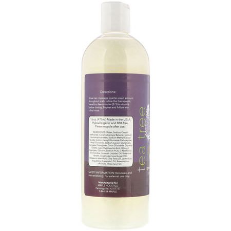 洗髮水, 護髮: Maple Holistics, Tea Tree, Special Formula Shampoo, 16 oz (473 ml)