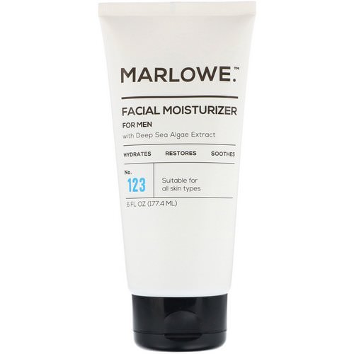 Marlowe, Men's Facial Moisturizer, No. 123, 6 fl oz (177.4 ml) Review