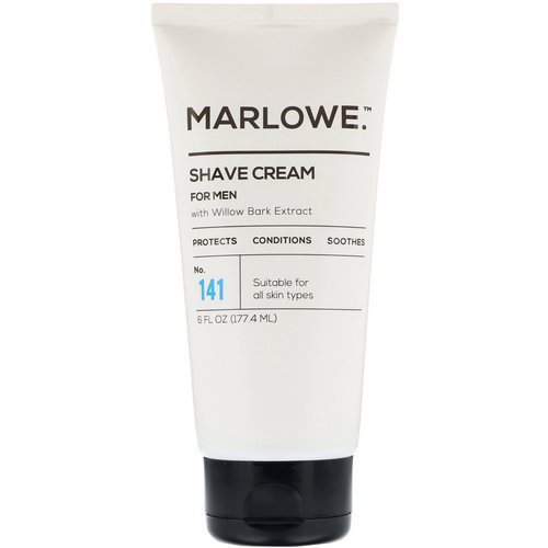 Marlowe, Men's Shave Cream, No. 141, 6 fl oz (177.4 ml) Review