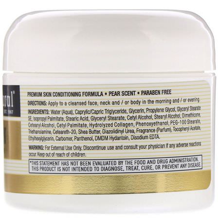 膠原蛋白, 面霜: Mason Natural, Collagen Premium Skin Cream, Pear Scented, 2 oz (57 g)