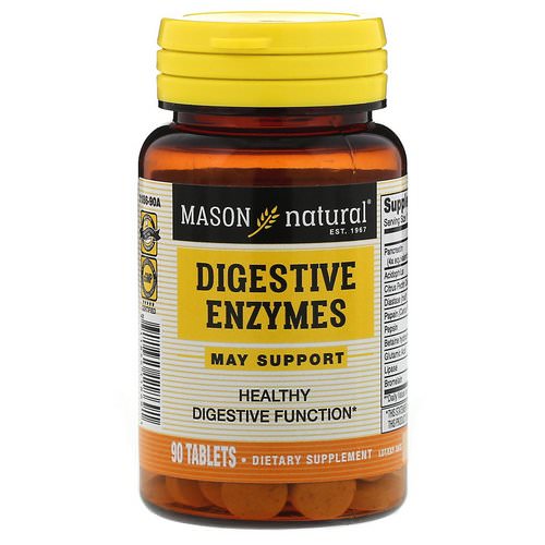 Mason Natural, Digestive Enzymes, 90 Tablets Review