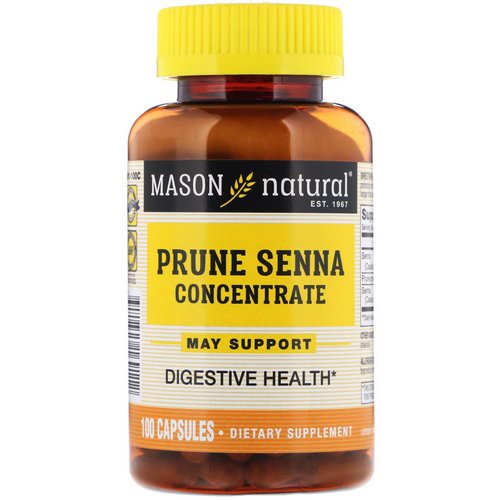 Mason Natural, Prune Senna Concentrate, 100 Capsules Review