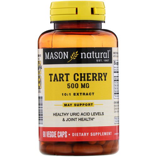 Mason Natural, Tart Cherry, 500 mg, 90 Veggie Caps Review