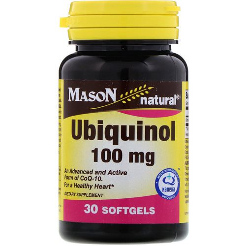 Mason Natural, Ubiquinol, 100 mg, 30 Softgels Review