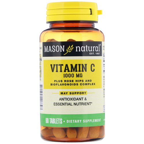 Mason Natural, Vitamin C, 1000 mg, 90 Tablets Review