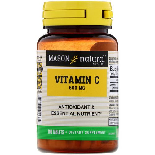 Mason Natural, Vitamin C, 500 mg, 100 Tablets Review