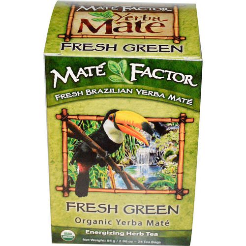 Mate Factor, Organic Yerba Mate, Fresh Green, 24 Tea Bags, 2.96 oz (84 g) Review