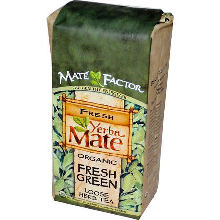 Mate Factor Yerba Mate Green Tea - 綠茶, 葉巴伴侶, 順勢療法, 草藥