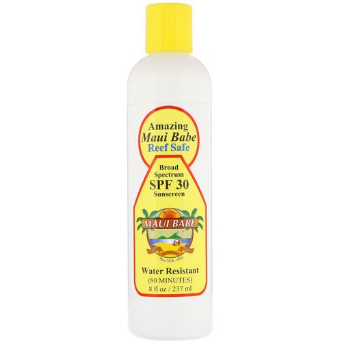 Maui Babe, Amazing Sunscreen, SPF 30, Reef Safe, 8 fl oz (237 ml) Review