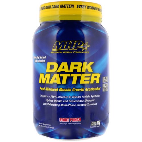 MHP, Dark Matter, Post-Workout Muscle Growth Accelerator, Fruit Punch, 3.44 lbs (1560 g) Review
