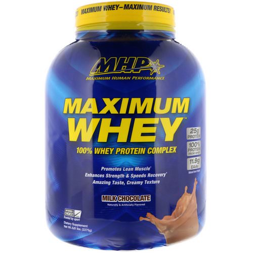 MHP, Maximum Whey, Milk Chocolate, 5.01 lbs (2275 g) Review