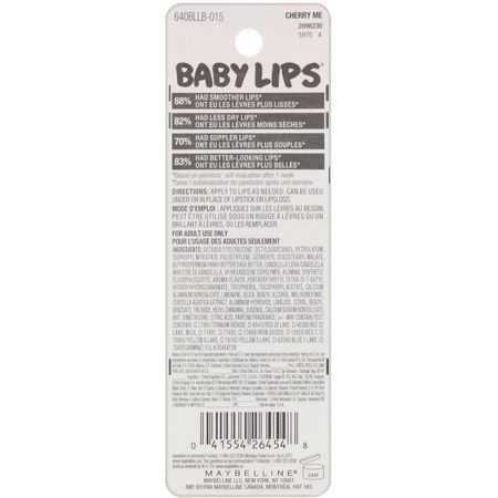 Maybelline LIp Balm Treatments - 治療, 護唇膏, 護唇, 沐浴