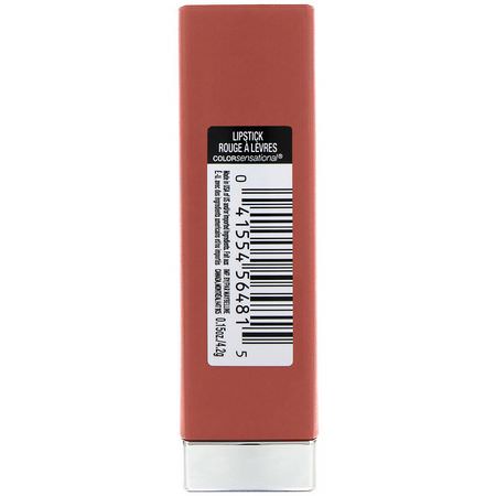唇膏, 嘴唇: Maybelline, Color Sensational, Made For All Lipstick, 373 Mauve for Me, 0.15 oz (4.2 g)