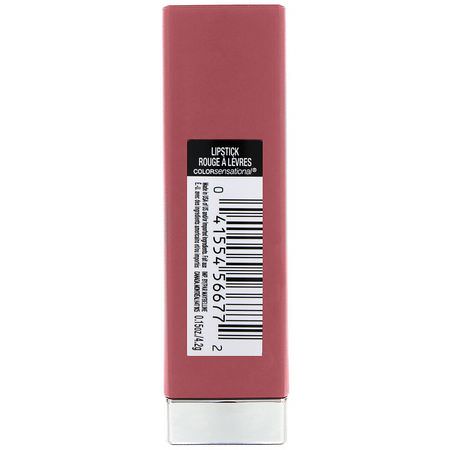 唇膏, 嘴唇: Maybelline, Color Sensational, Made For All Lipstick, 376 Pink for Me, 0.15 oz (4.2 g)