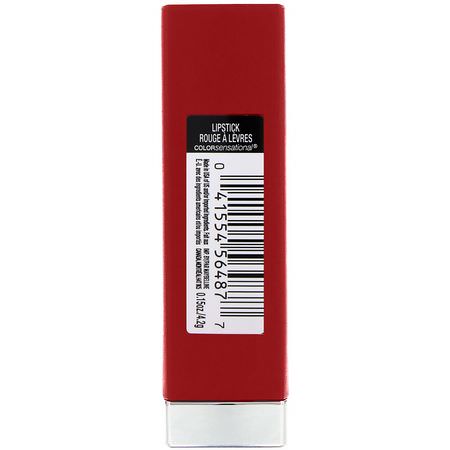 唇膏, 嘴唇: Maybelline, Color Sensational, Made For All Lipstick, 388 Plum for Me, 0.15 oz (4.2 g)
