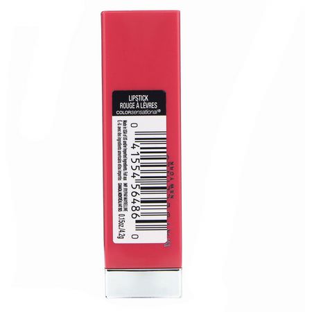 唇膏, 嘴唇: Maybelline, Color Sensational, Made For All Lipstick, Fuchsia For Me, 0.15 oz (4.2 g)