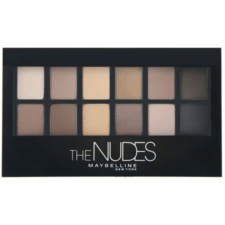 化妝禮品, 眼影: Maybelline, The Nudes Eyeshadow Palette, 0.34 oz (9.6 g)