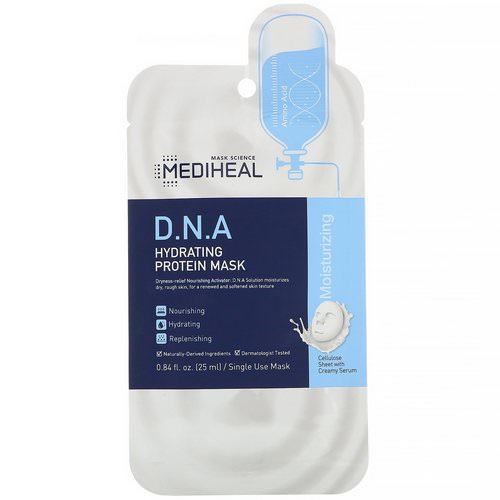Mediheal, D.N.A Hydrating Protein Mask, 1 Sheet, 0.84 fl oz (25 ml) Review