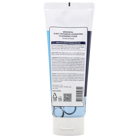 清潔劑, 洗面奶: Mediheal, N.M.F Intensive Hydrating Cleansing Foam, 5 fl oz (150 ml)